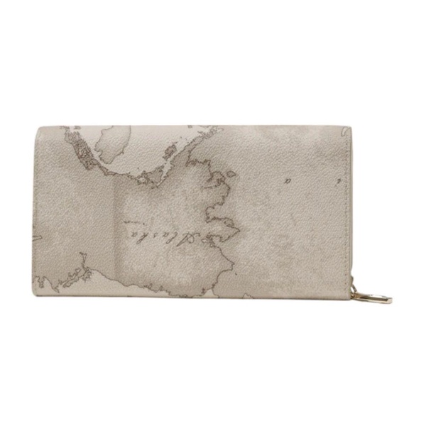 Printed Zip-Around Wallet with Leather Details