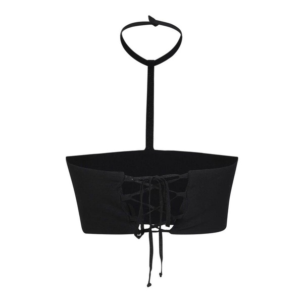 Halterneck bandeau top from Andreadamo featuring black