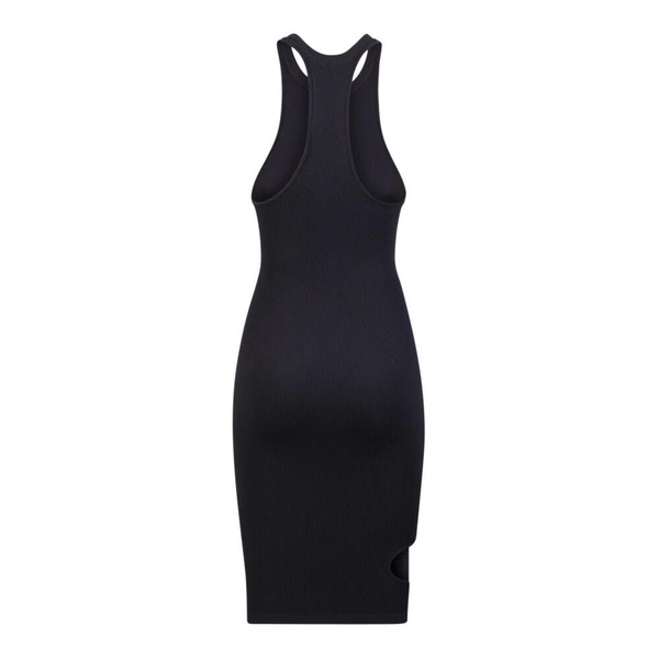 Racer neck dress