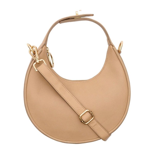 Mini Hobo Bag Latte with Light Gold Acc.