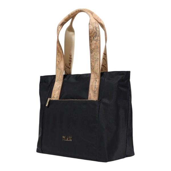 Black Zip Fastening Bag with Multiple Pockets