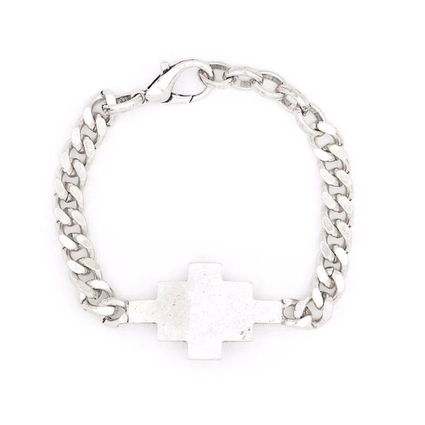 Silver Cross Choker Bracelet