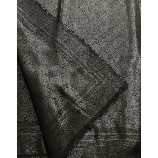 Jacquard Wool Scarf All Over Print