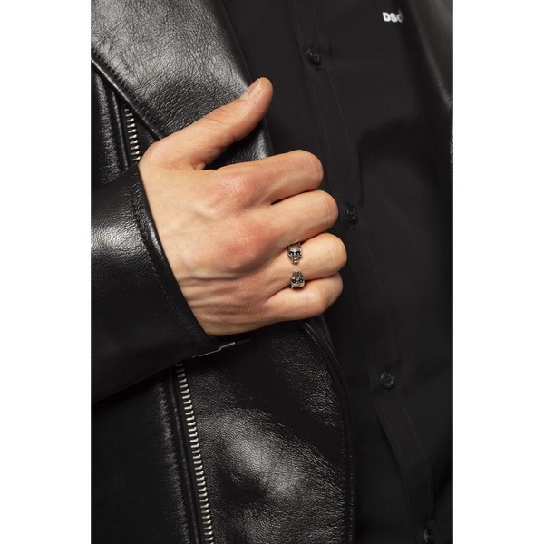 Skulls motif ring