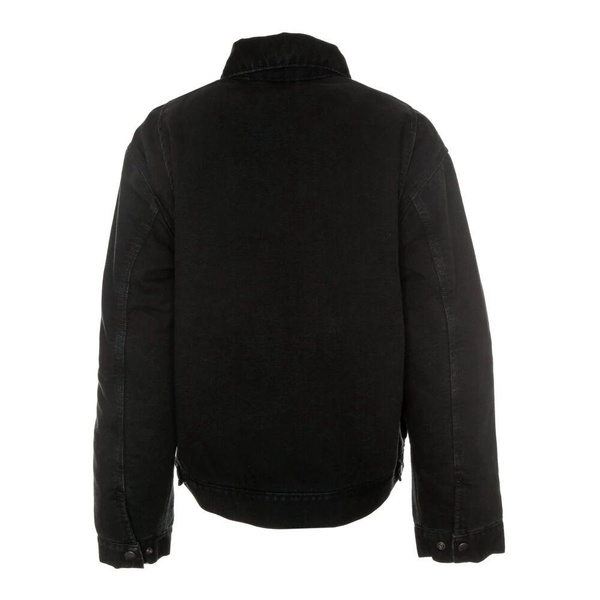 Canvas Jacket with Striped Lining