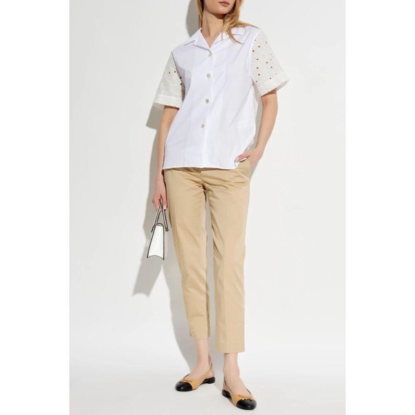 Pants with stitching on the legs