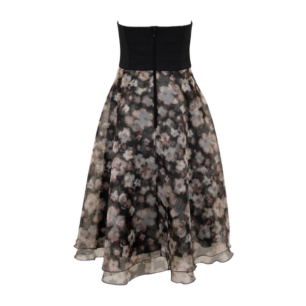 Floral Zip Dress with Hook Closure
