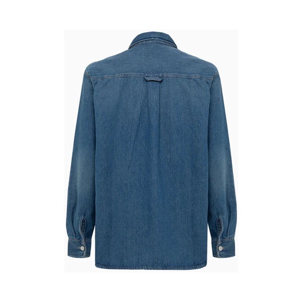 Denim Jean Jacket with Logo Buttons