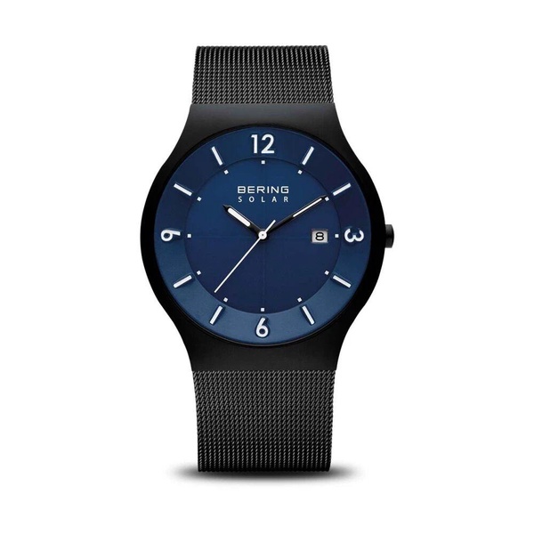 Men's Solar Watch 40 mm Sapphire Glass 5 ATM Solar Bracelet Milanese 14440-227