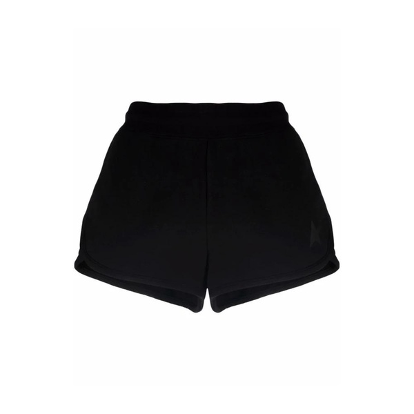 Star Logo Black Cotton Shorts