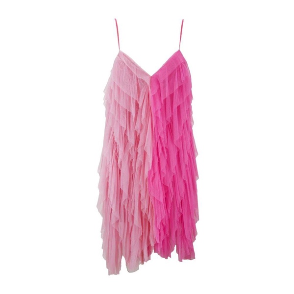 Tulle Ruffle Sleeveless Dress