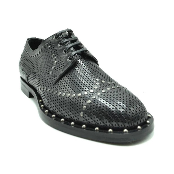 Marsala leather derby shoes