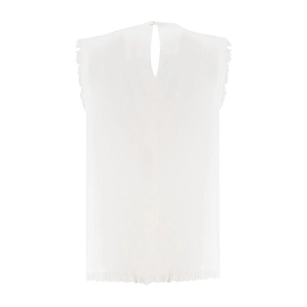 Linen Fringed Top