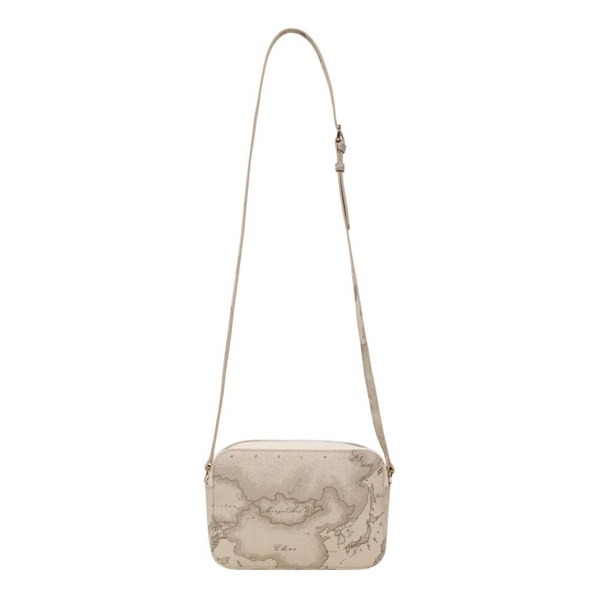 Beige Zip Fastening Bag with Inside Pocket