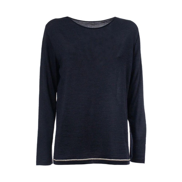 Virgin Wool Sweater with Lurex Detail