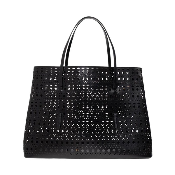 Mina openwork shopper bag