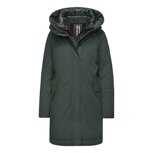 Long Hooded Parka with Double Collar