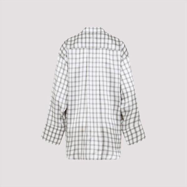 White Silk Shirt Elegant Style