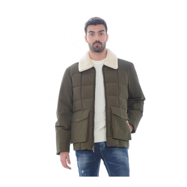 Quilted Jacket with Faux Fur Collar