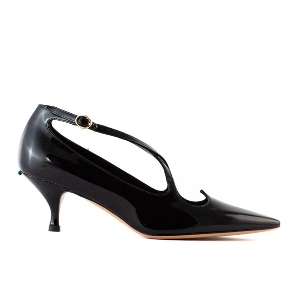 Black Patent Leather Pump Shoes