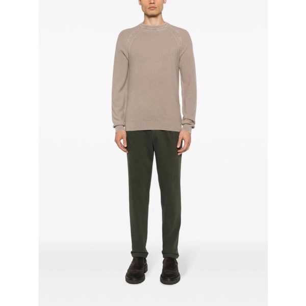 Beige Cashmere Knit Sweater