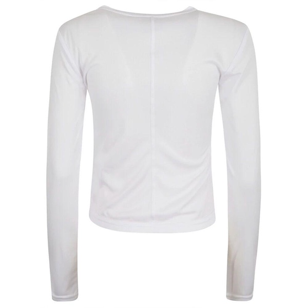 White Modal Blend Topwear