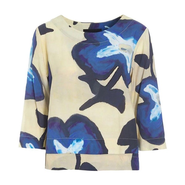 Blue Cornflower Layered Blouse