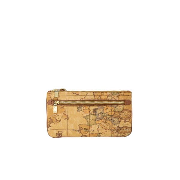 Beige Crossbody Bag with Zip Fastening