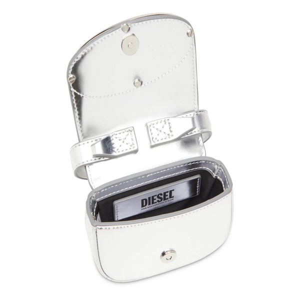 Iconic mini bag in mirrored leather
