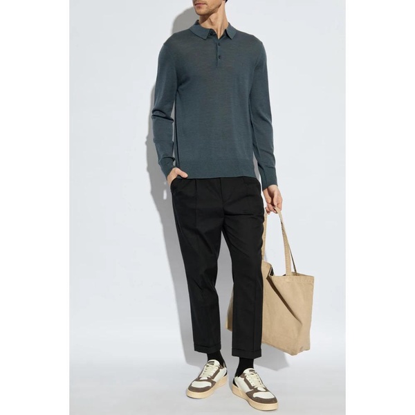 Wool Sweater with Collar