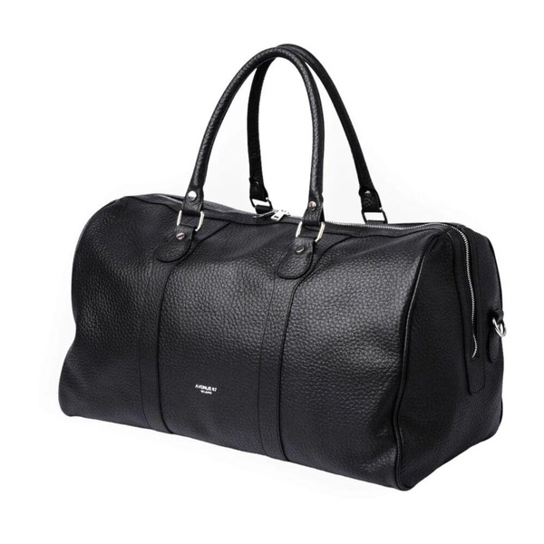 Black Travel Duffel Bag with Zipper