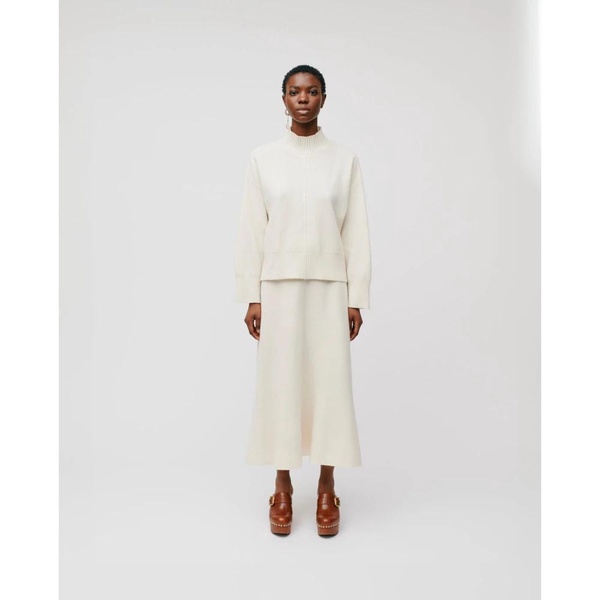 Soft Merino Wool Stand-Up Collar Jumper