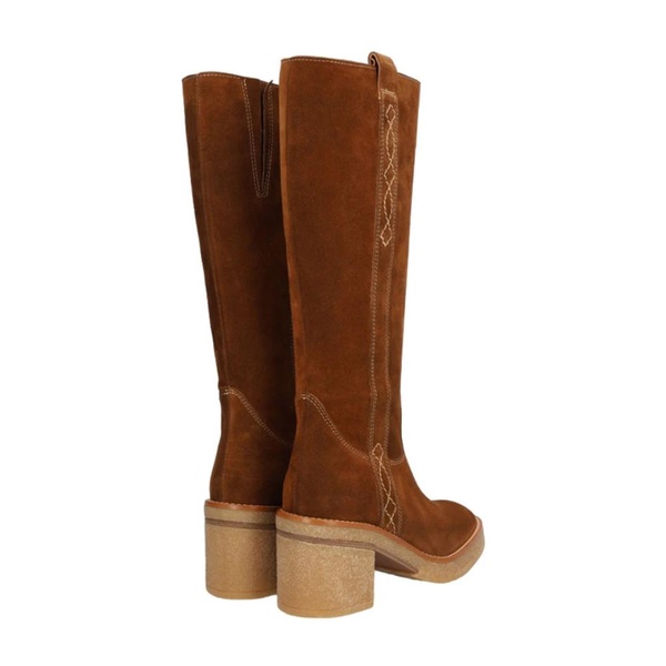 Casual Camel Suede Womens Boot