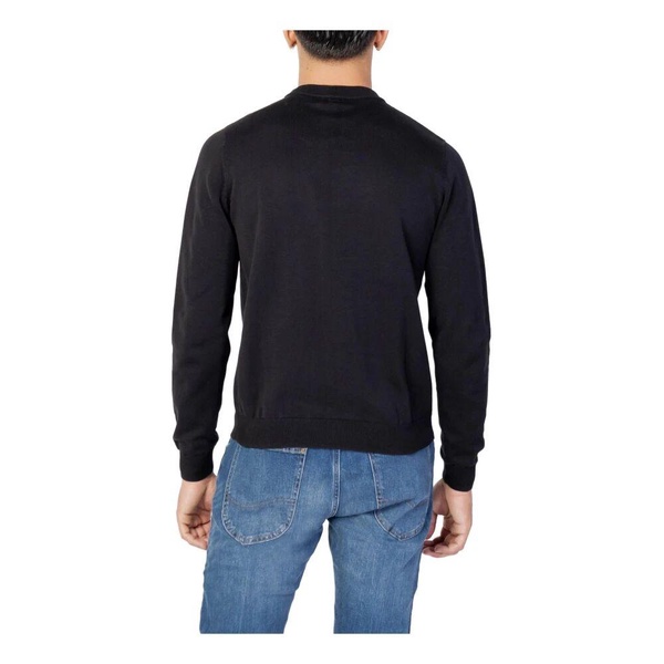 Black Long Sleeve Knitwear for Men
