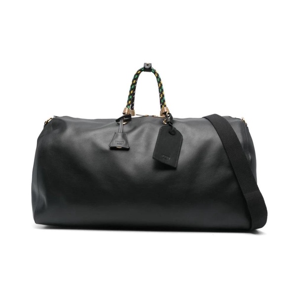 Black Top Zip Bag with Handles