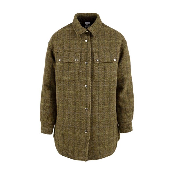 Grey Coats with Button Closure