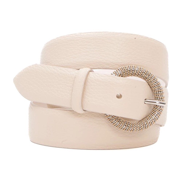 Elegant Bianco Belts with Rhinestones