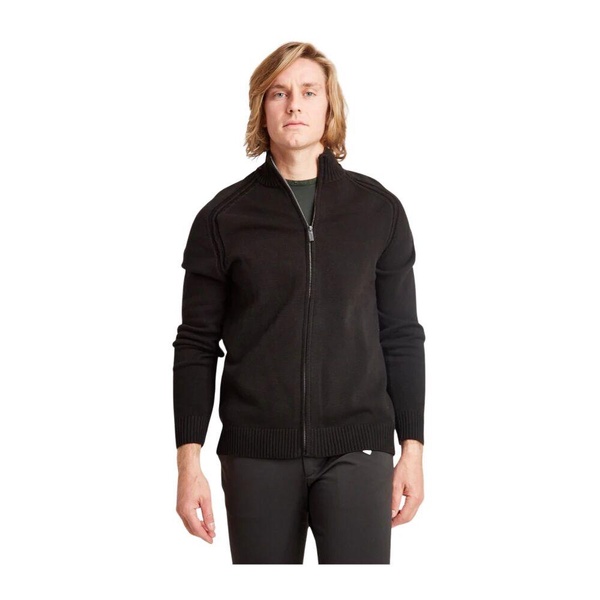Plain Cotton Zip Sweater