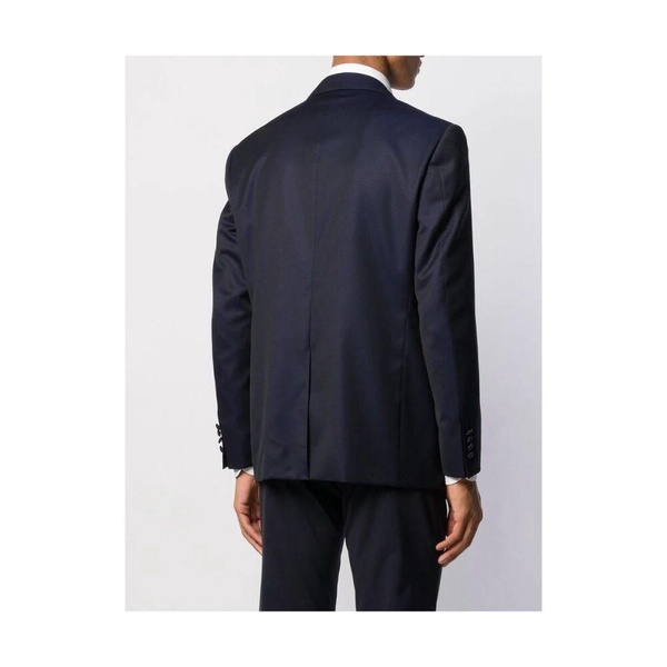 Navy Wool Tailored Suit Jacket