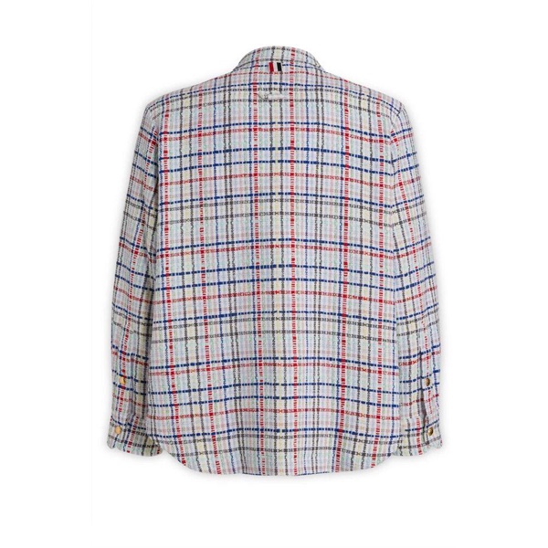 Gingham Check Buttoned Overshirt