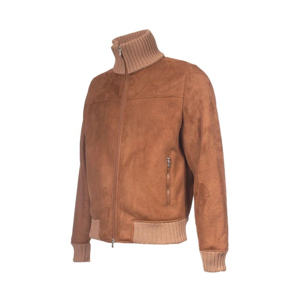 Eco Shearling Jacket Ribbed Cuffs