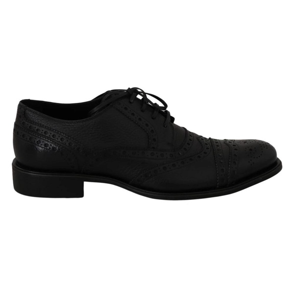 Elegant Wingtip Derby Shoes in Dark Blue