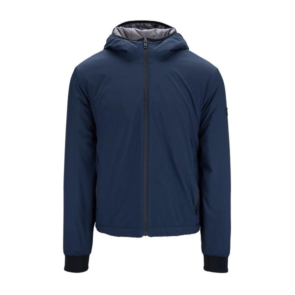 Button Zipper Hooded Puffer Jacket