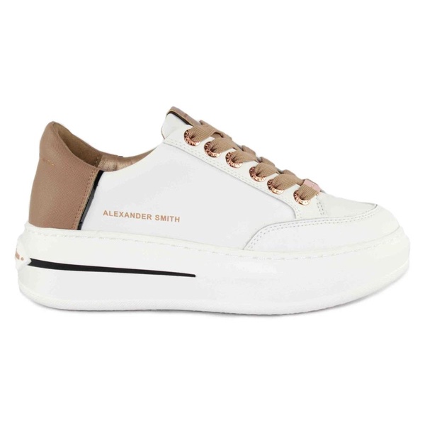 Beige White Stylish Model