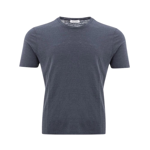 Elegant Grey Cotton T-Shirt