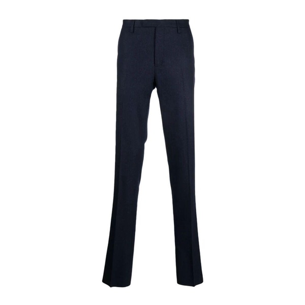 Blue Wool Chino Trousers