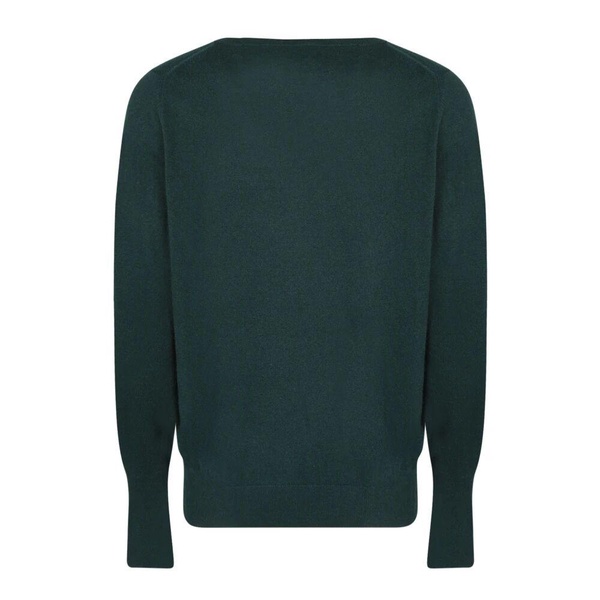 Green -Neck Cashmere Sweater
