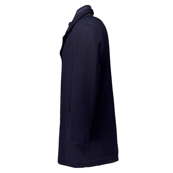 Wool Blend Coat with Vest Insert