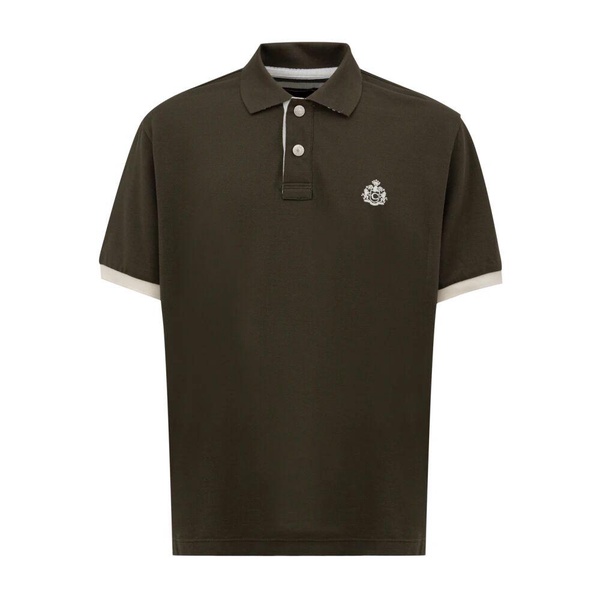 Short sleeve green khaki polo