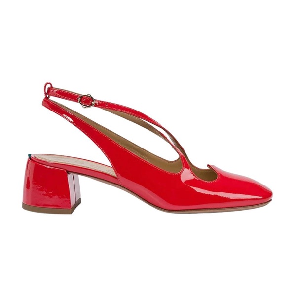 Red Vernice Sling Back Love